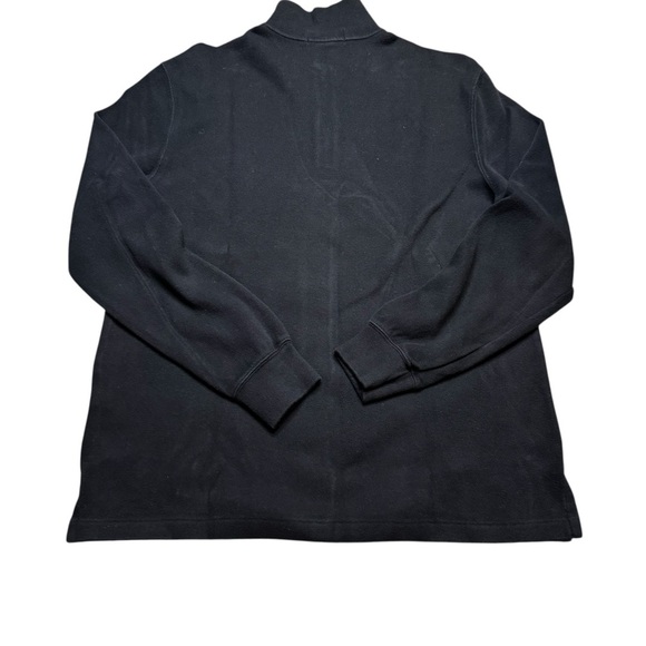 🖤 Polo Ralph‎ Lauren Black 1/4 Zip Sweater Men’s Large Red Pony Logo ✨ - Picture 2 of 3